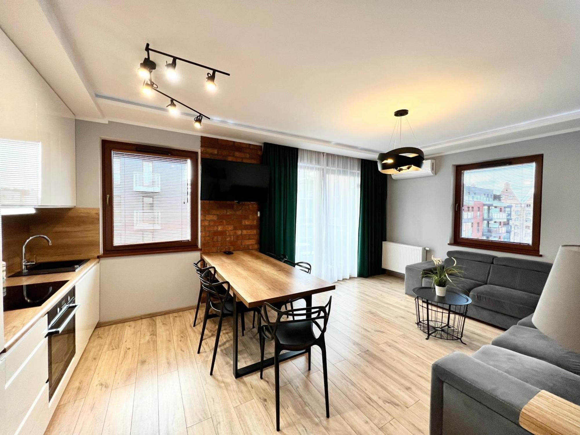 Stylish Apartment Oldtown Riverview Balcony Gdańsk Kültér fotó